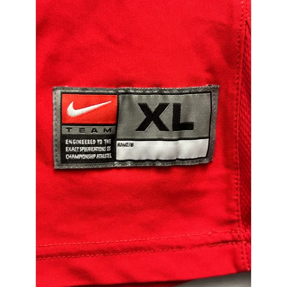 Nike Team Delsea 18 Soccer Jersey Mens XL Red White NikeFIT DRY Short Sleeve